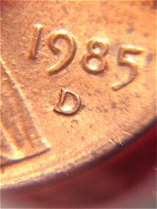 1985-D-Lincoln-Cent-Suspect-Date-And-Mintmark