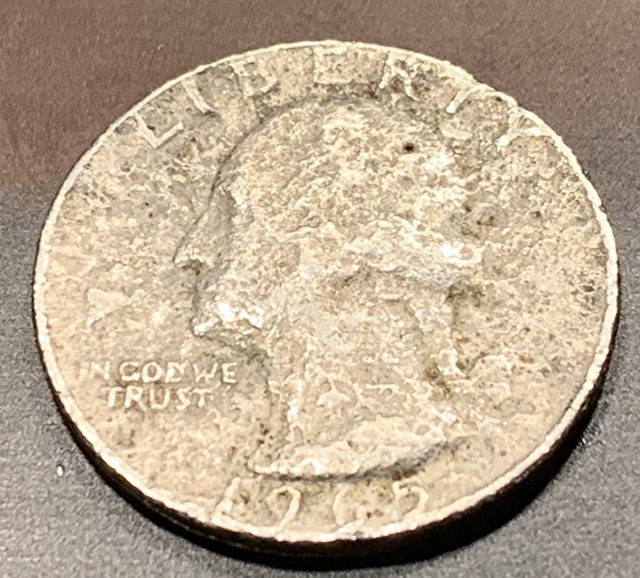 1965-Washington-Quarter-Struck-Multiple-Times-On-Wrong-Planchette?