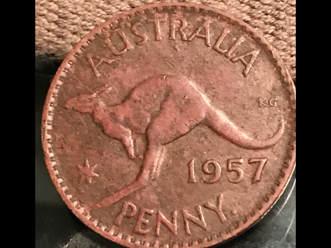 1957-Penny-..is-There-A-Type-With-A-Dot-Abov-Kangaroo?-Thanks