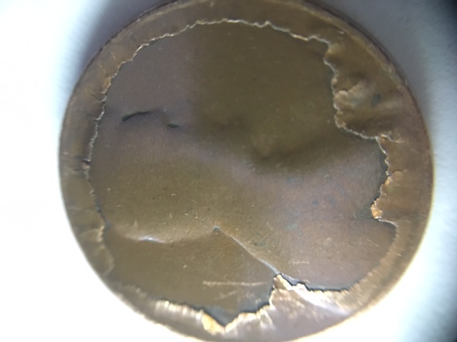 US-Penny-Coin-Error--Layer-Torn-Off-The-Top