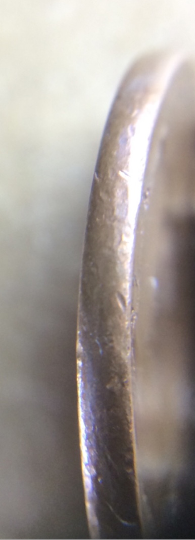 US-Penny-Coin-Error--Layer-Torn-Off-The-Top