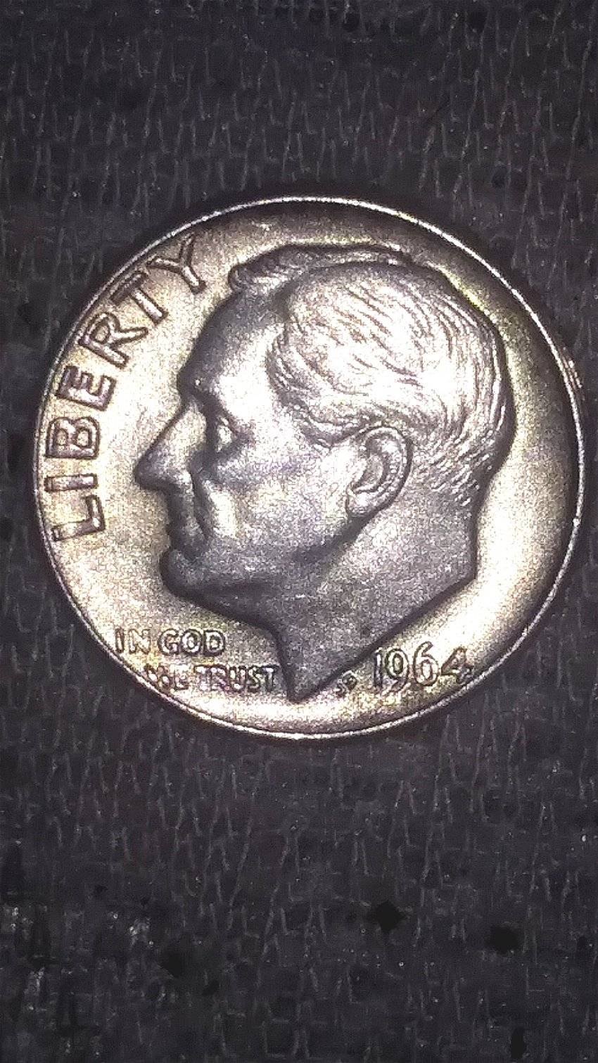 1964-D-Dime.-Nice-Condition.