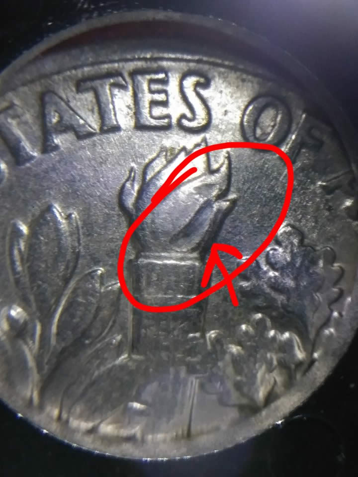 1989-D-Dime-With-Double-Eye-And-Weird-Torch-On-Back.
