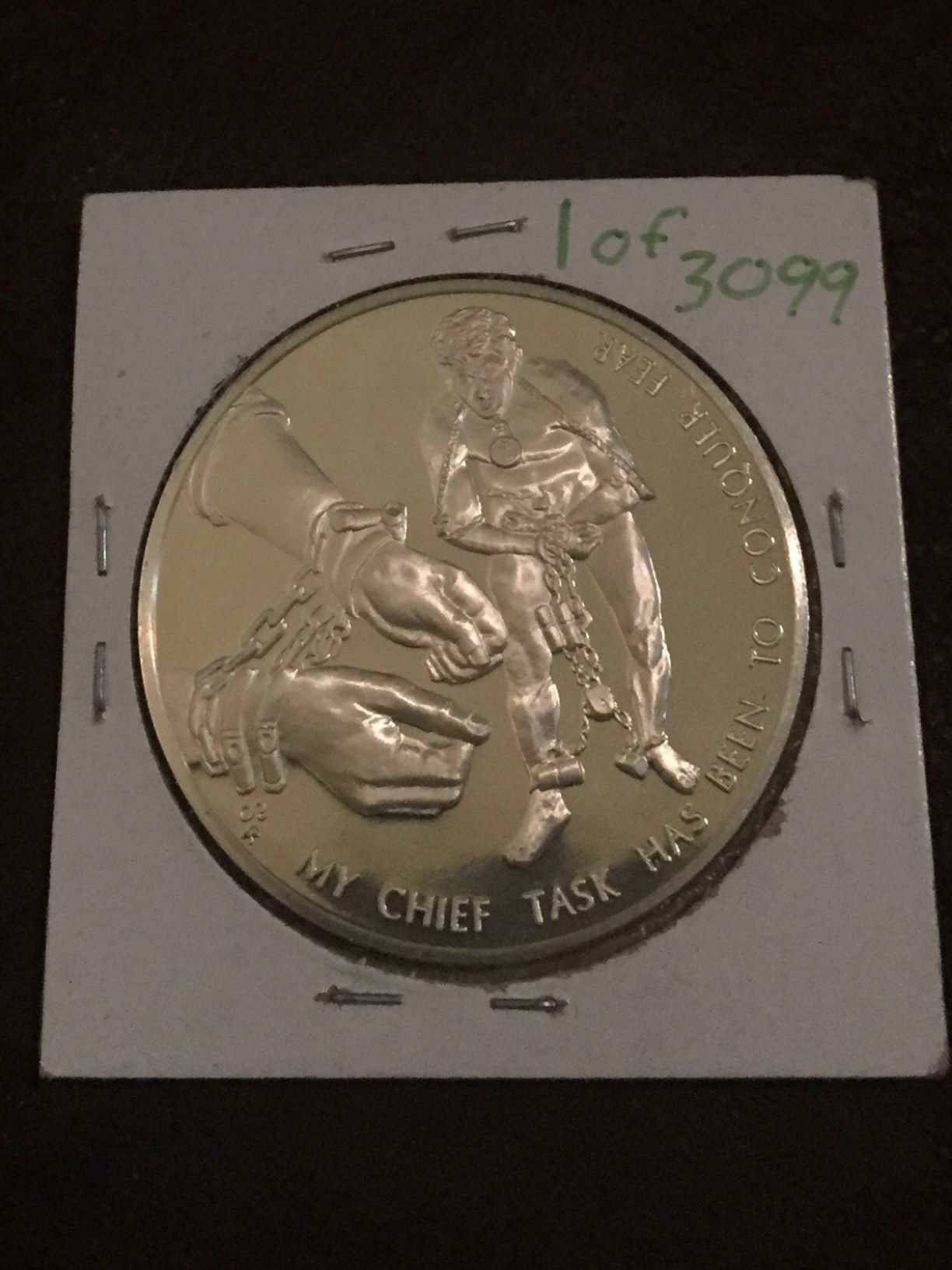 1974-Franklin-Mint-Harry-Houdini-Silver-Token