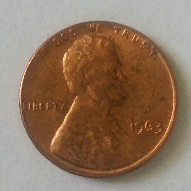 1963-Lincoln-Penny-No-Mint-Mark-Very-Shiny