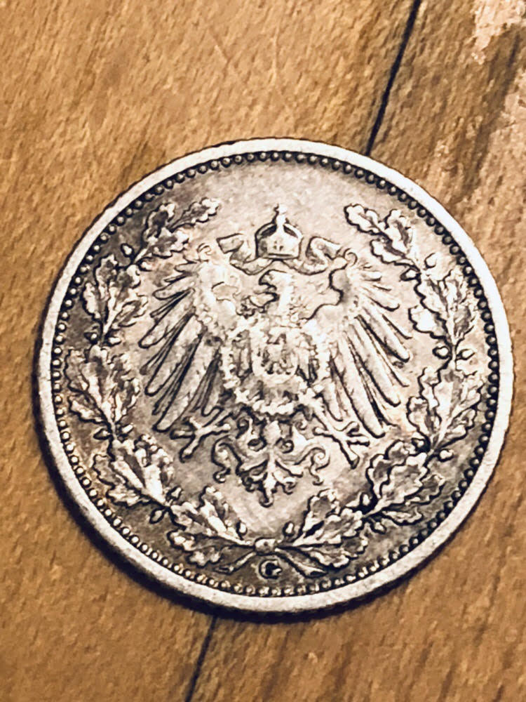 Germany---Empire-1/2-Mark-KM#-17---1908-G----To-Grade-Or-Not-To-Grade?