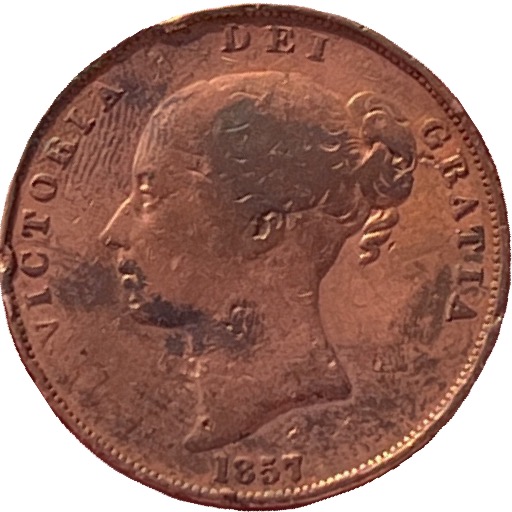 1857-Copper-Victoria-Penny---New-Centerpiece?