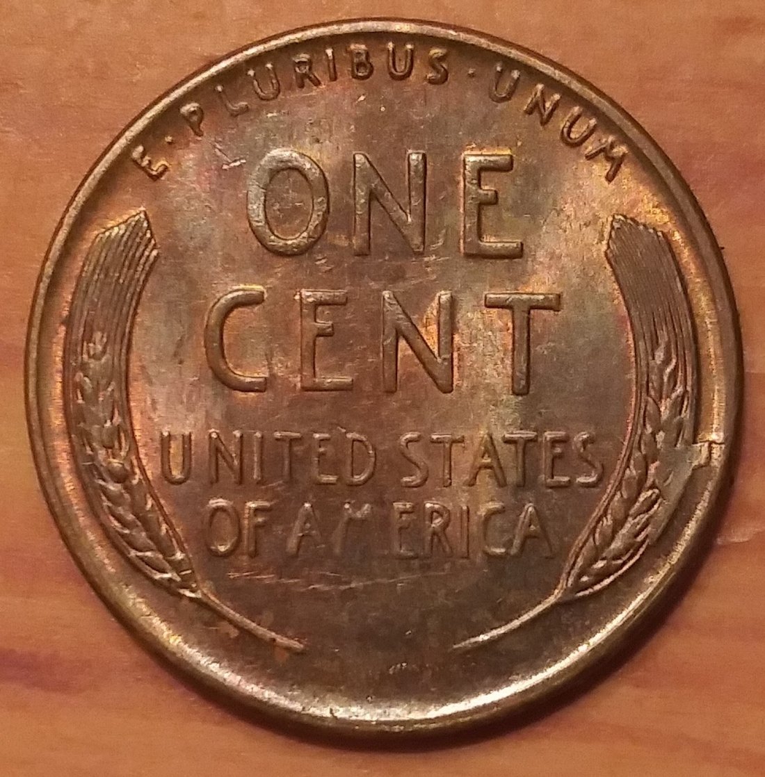 1955-S-Lincoln-Wheat-Cent-Strike-Through-On-Reverse-Right-Side