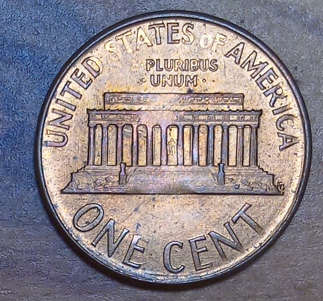 1964-P-Lincoln-Memorial-Cent-With-Strikethrough-And-Doubling