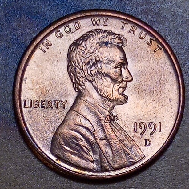 1991-D-Lincoln-Memorial-Cent-For-Grading