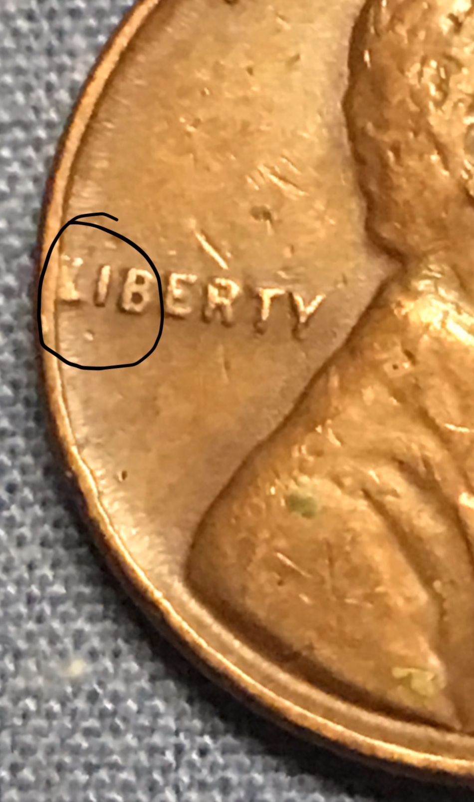1941-Lincoln-Penny---Mis-Strike-On-The-L