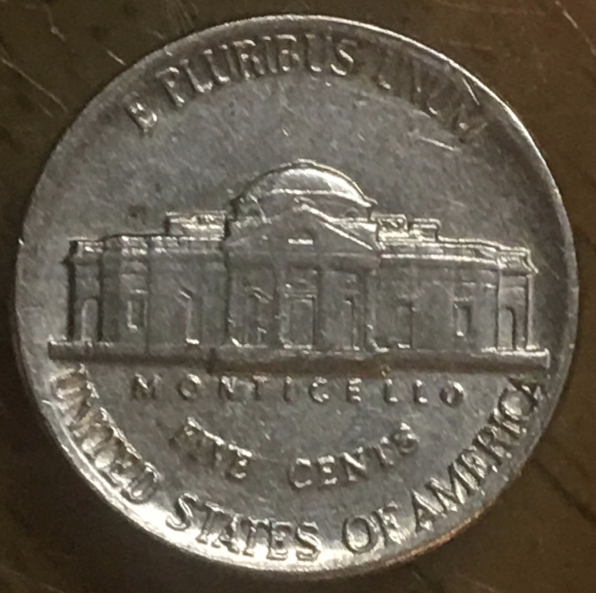 1986-P-Nickel---Lettering-On-Reverse