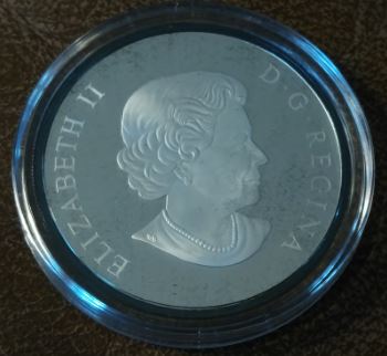 RCM-New-Release:-2018-2-Oz.-Pure-Silver-Coin-With-Selective-Blue-Rhodium-Plating---Great-White-Shark