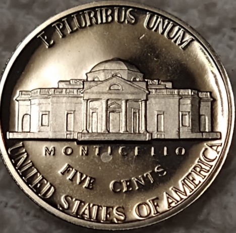 1979-Jefferson-Nickel---Discolored-To-A-Gold-Tint