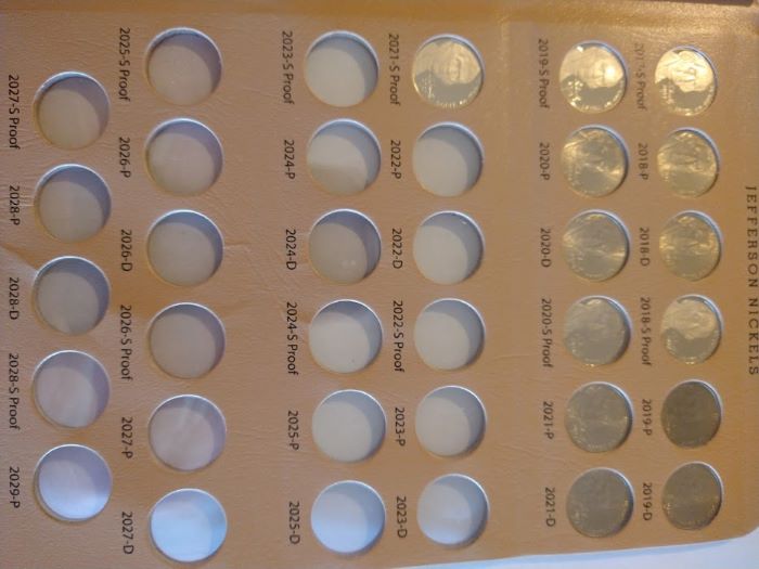 Dearborn's-Completed-Jefferson-Nickel-Dansco-Album-With-All-Proofs-Included