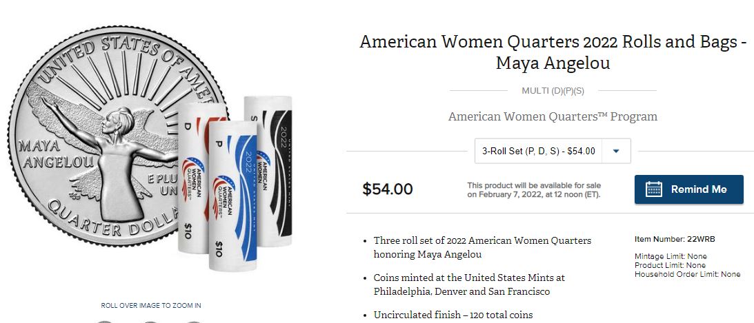 2022-Women-Quarters-Program-Maya-Angelou-Quarter-Production-Footage
