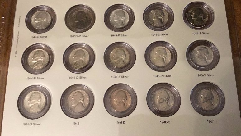 Jefferson-Nickel-Set-CAPS-V/S-Dansco---Photos