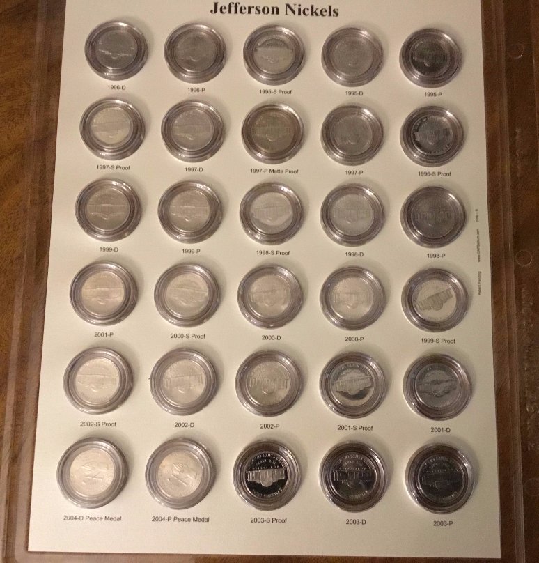 Jefferson-Nickel-Set-CAPS-V/S-Dansco---Photos