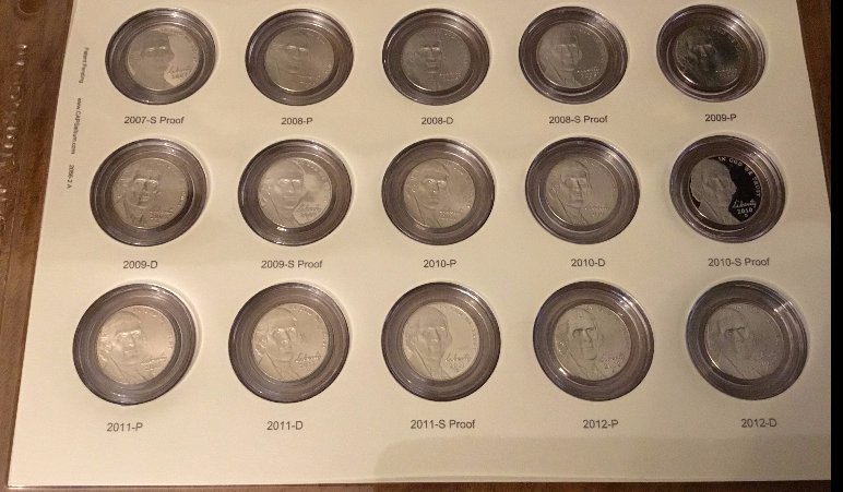 Jefferson-Nickel-Set-CAPS-V/S-Dansco---Photos
