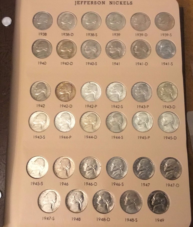 Jefferson-Nickel-Set-CAPS-V/S-Dansco---Photos