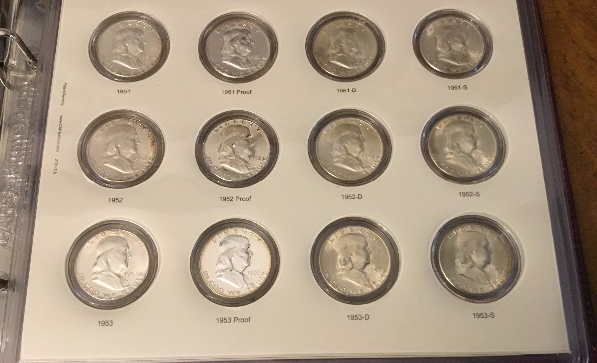 Franklin-Halves-W/-Proofs-CAPS-Album---Photos