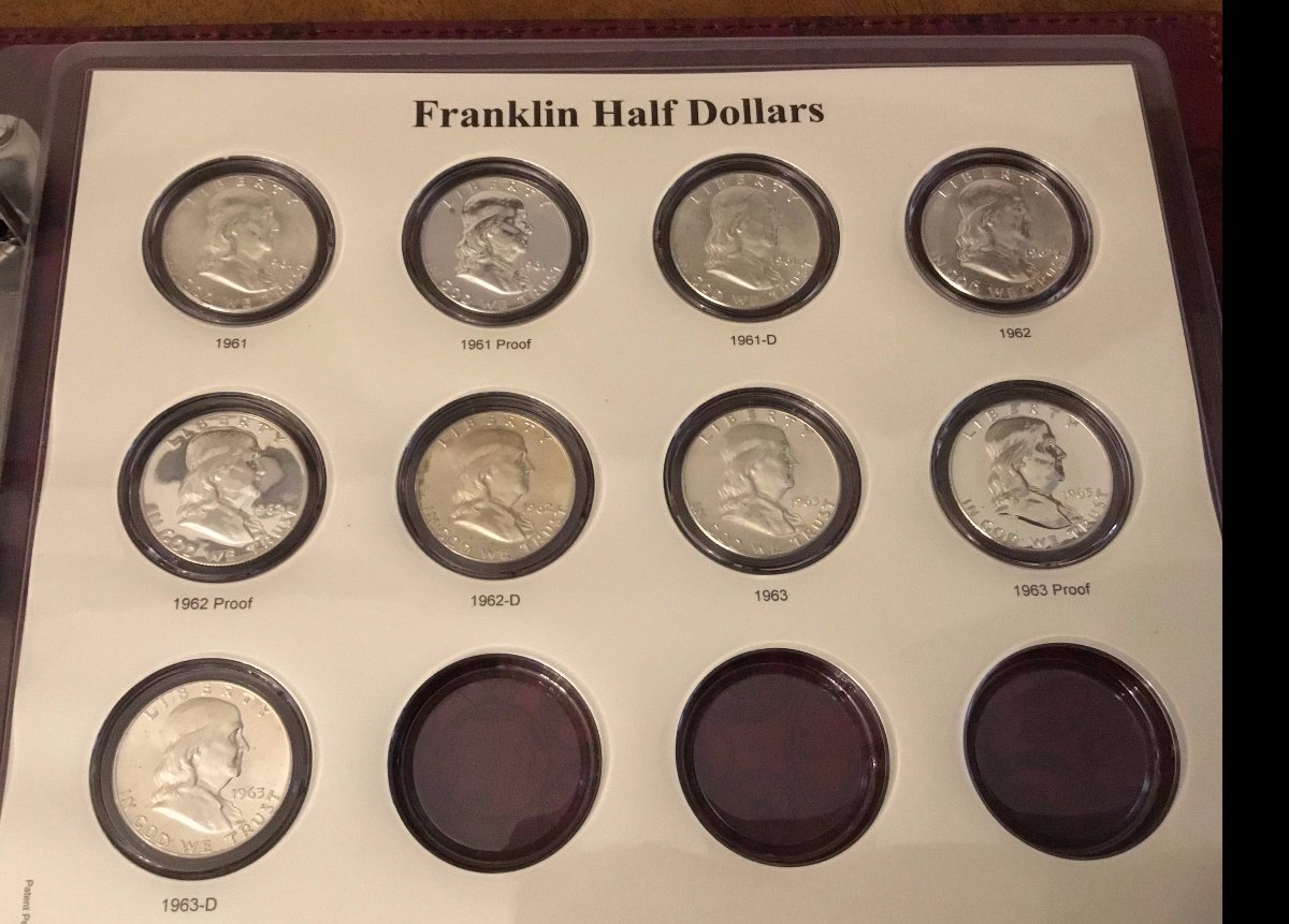 Franklin-Halves-W/-Proofs-CAPS-Album---Photos