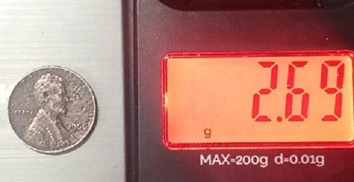 1966-Lincoln-Cent-Weighs-2.69-Grams?