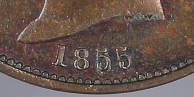 1855-Half-1/2-Penny