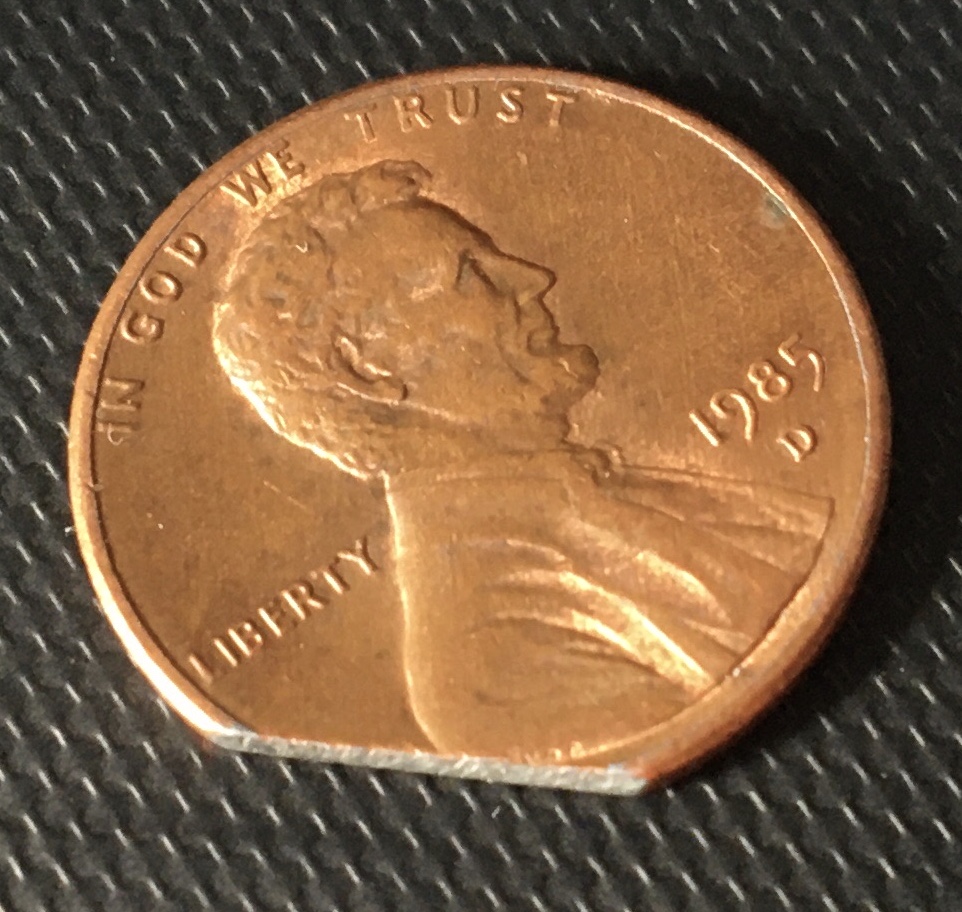 1985-Lincoln-Penny-Chipped