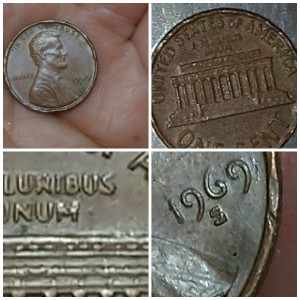 1969-S-Penny-Floating-Roof.-Maybe-Double-Died-On-The-Mint-Mark-And-In-The-Back.-Is-It-Worth-Keeping