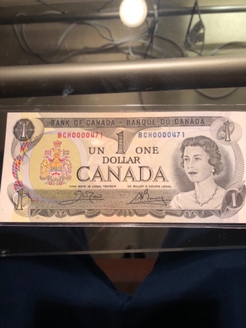 1973-Mint-1$-Note-With-Low-Serial-#'s.