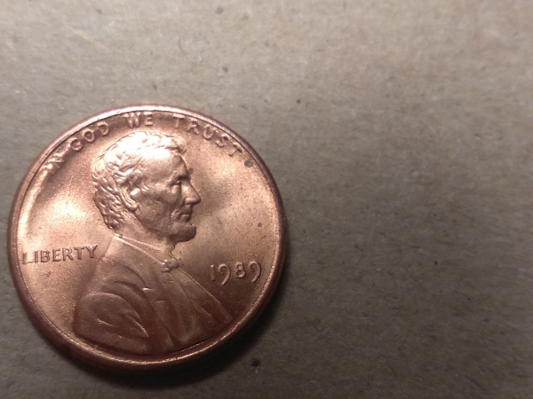 1989-Lincoln-Cent-Strange-Markings-On-The-Side-And-Front