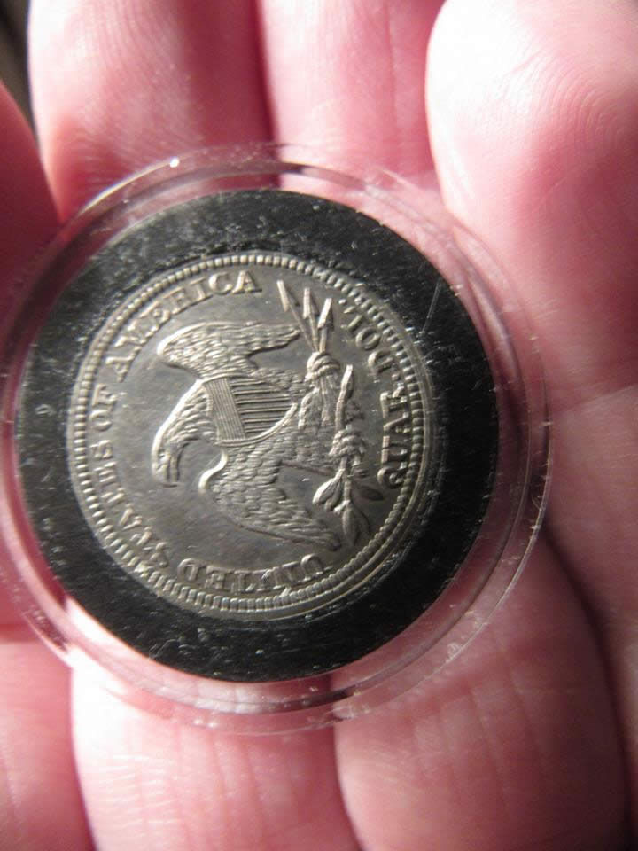 Monster-1858-Ungraded-Seated-Liberty-Quarter-Appears-To-Be-Cameo-High-Grade
