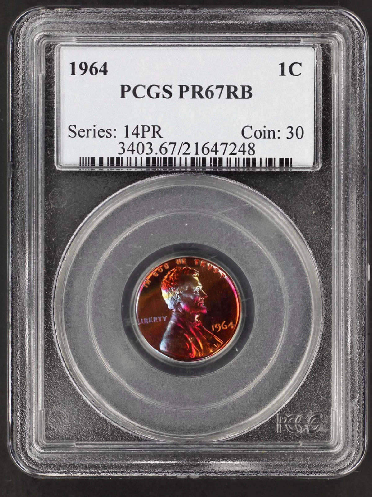 Monster-Toned-Extravaganza1964-&-1976-Lincoln-Cent-Proof