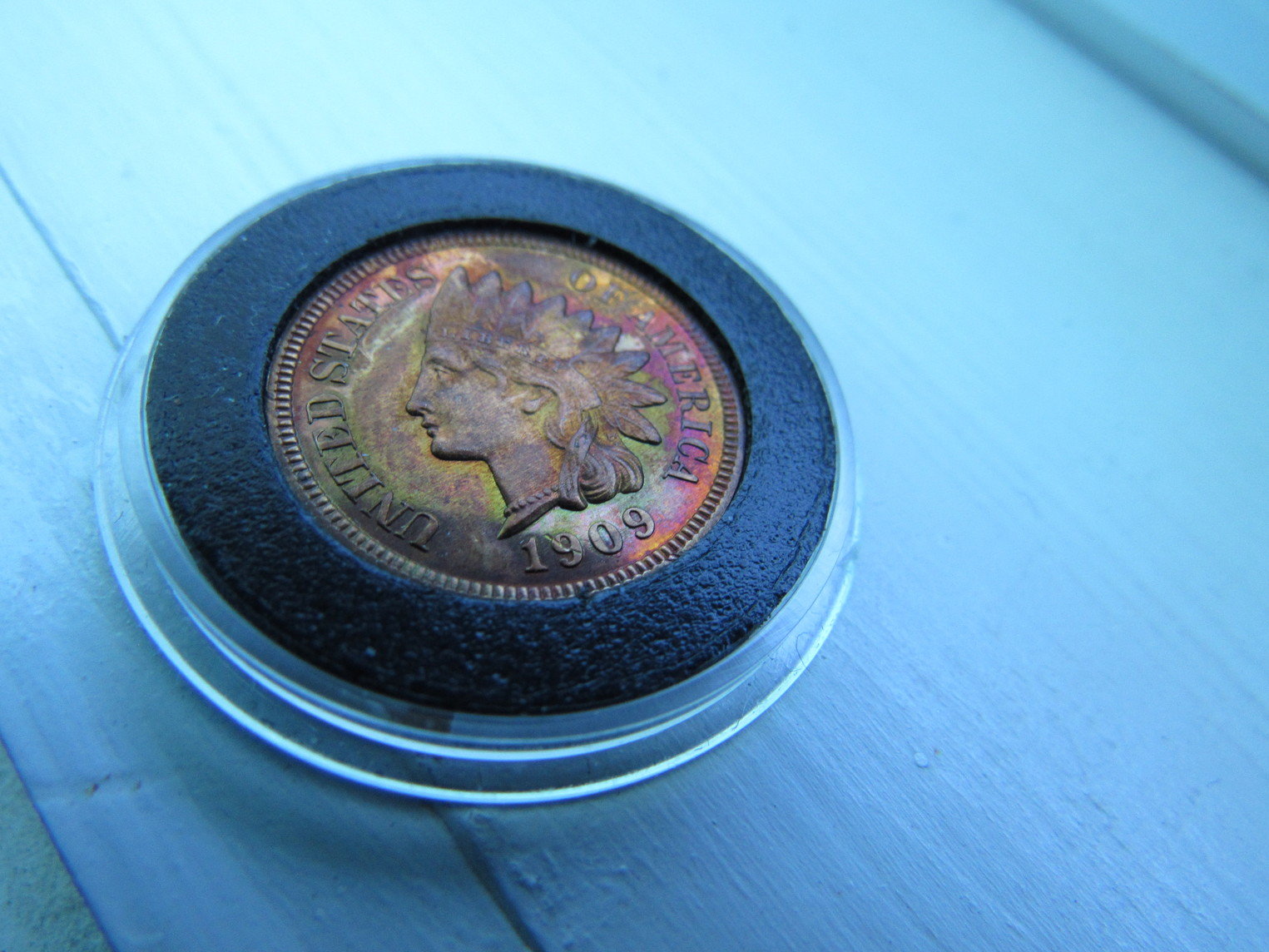 1909-Indian-Cent-Proof-Raw-Colorful