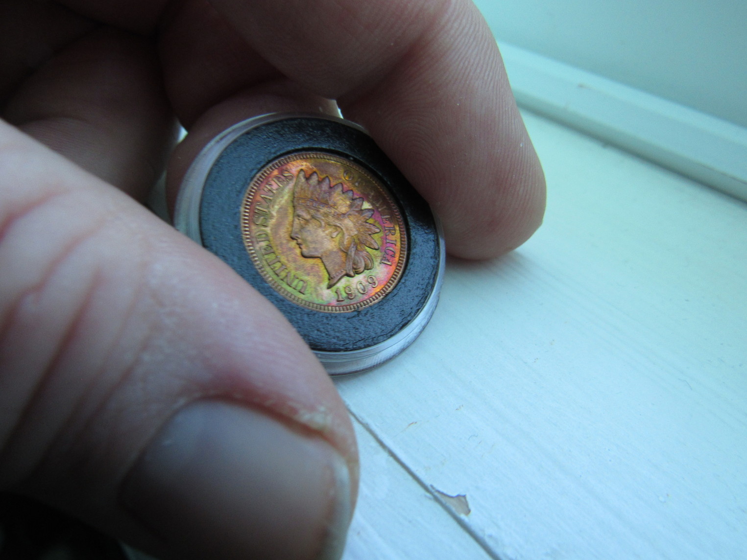 1909-Indian-Cent-Proof-Raw-Colorful