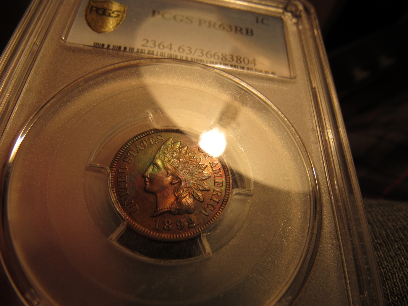 1892-Indian-Cent-Proof-Some-Color-PCGS-PF-63-RB