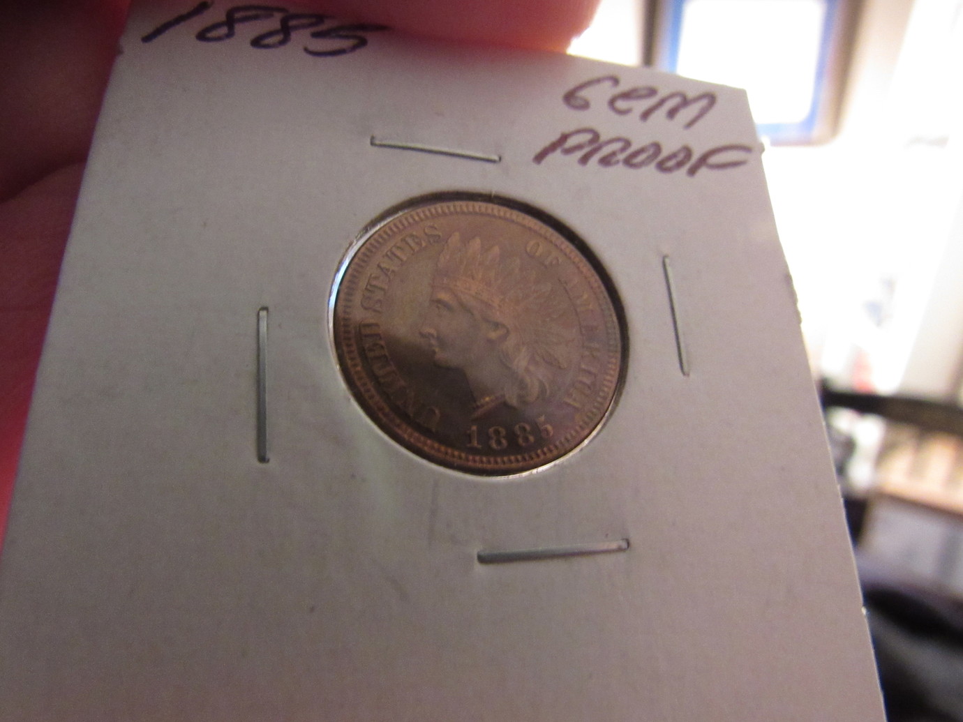 1885-Raw-Indian-Cent-Proof-1885-Colorful-Spectacular!!