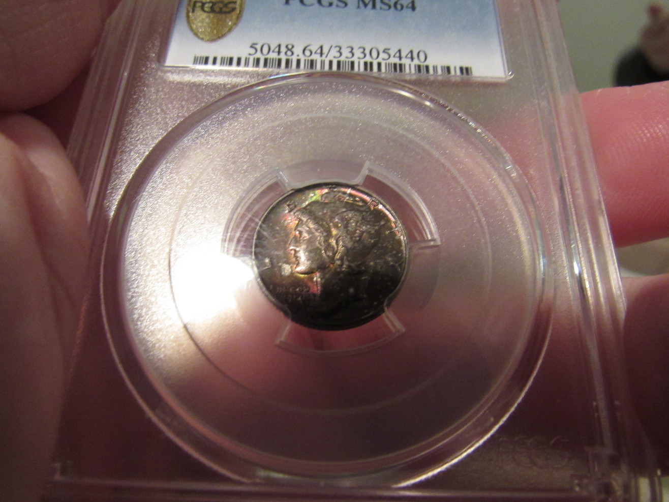 1943-S-PCGS-MS-64-Colorful-Mercury-Dime