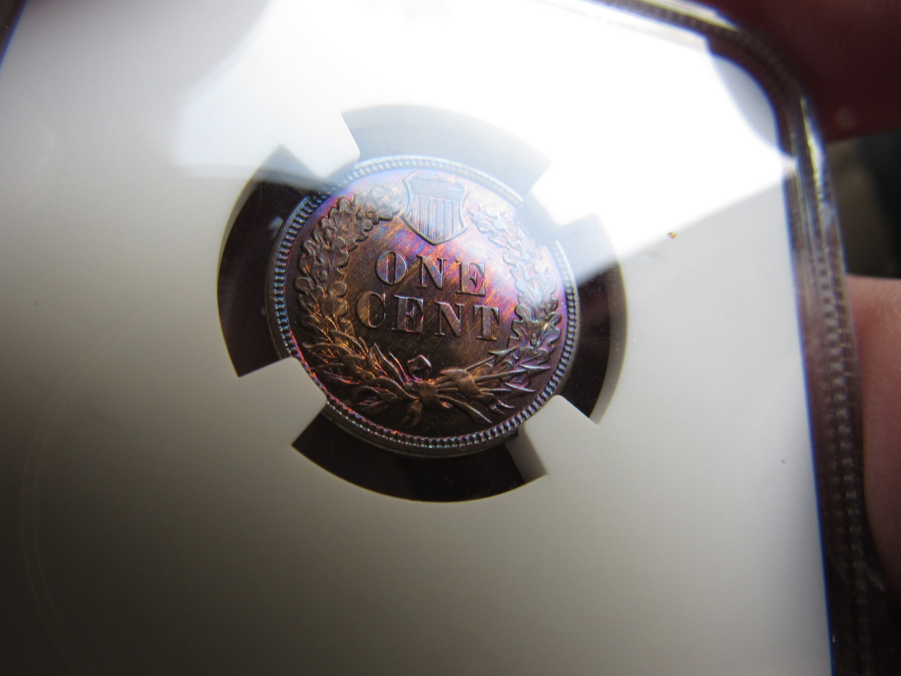 1884-Indian-Cent-PR-65-BN---NGC---Colorful--A-Different-One