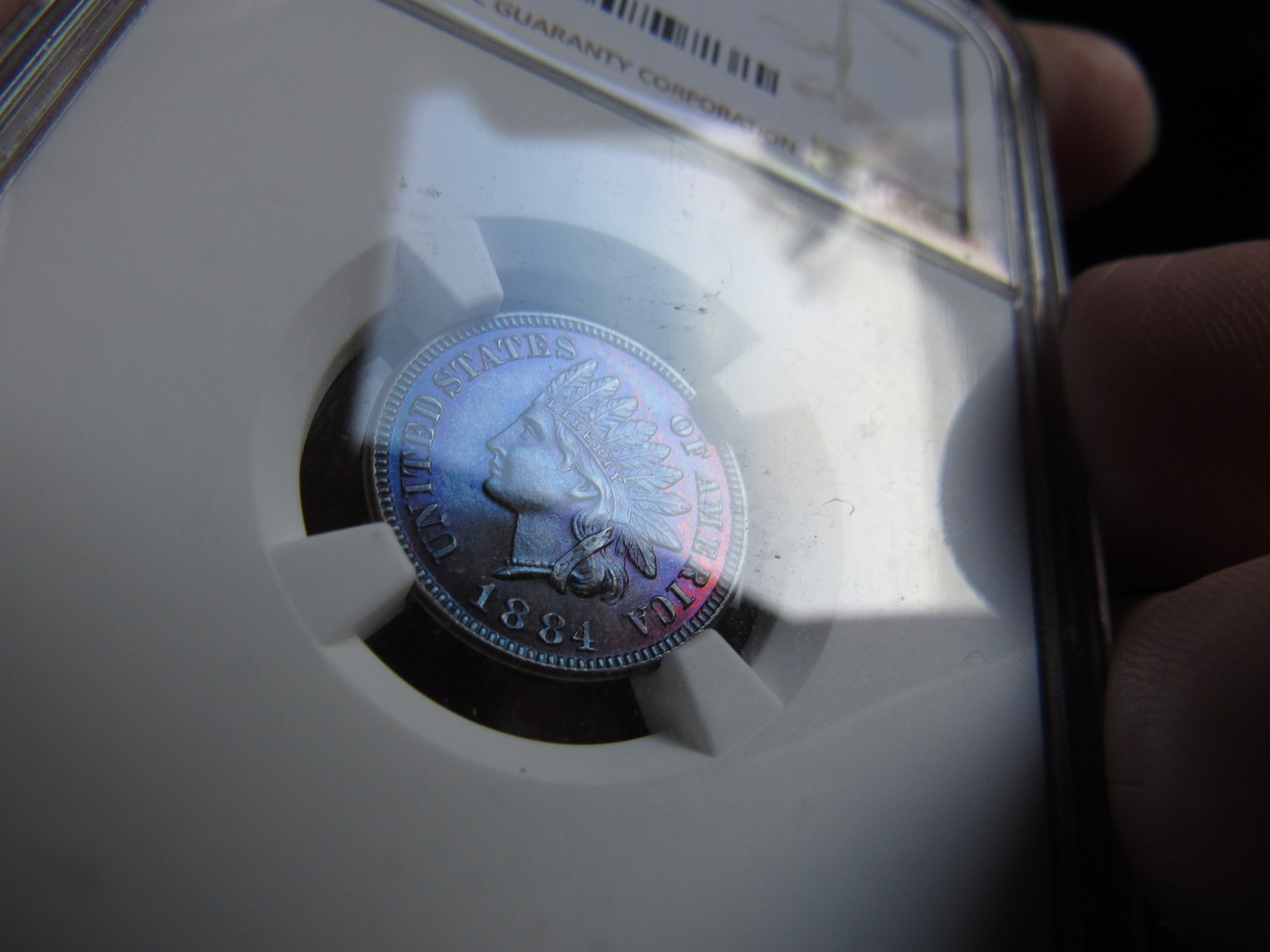 1884-Indian-Cent-PR-65-BN---NGC---Colorful--A-Different-One