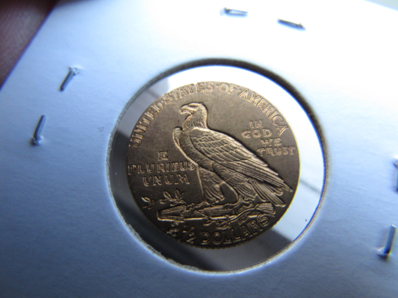 1915-$2.50-Gold-Indian-Ungraded-Raw