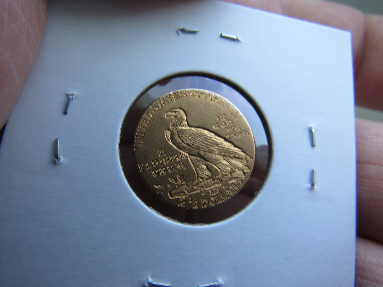 1915-$2.50-Gold-Indian-Ungraded-Raw
