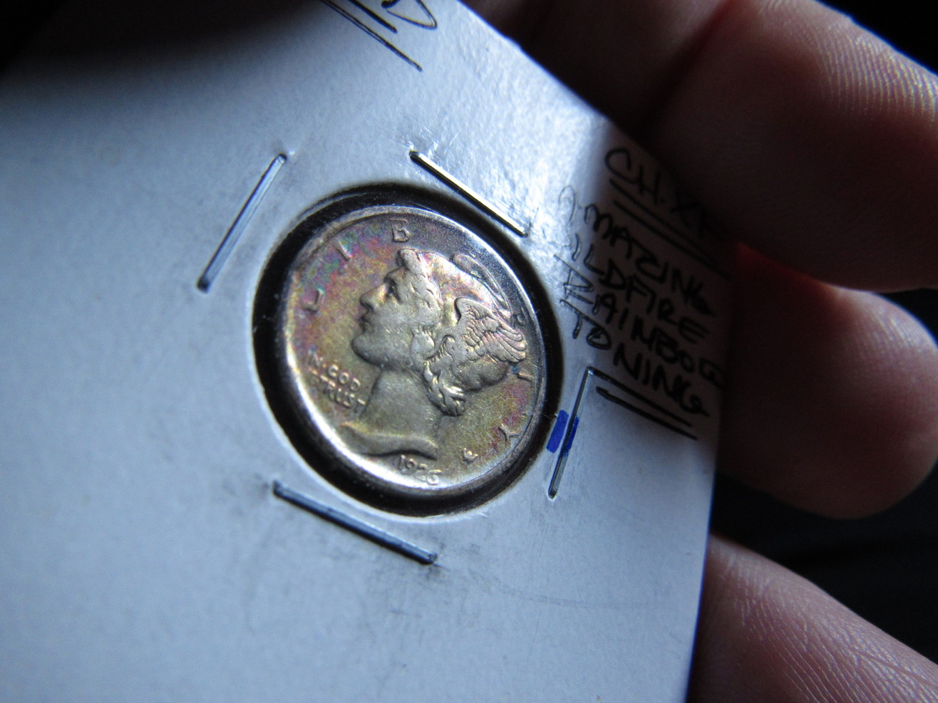 1926-D-Mercury-Dime-Colorful-Ungraded-Somewhere-VF-30-Area