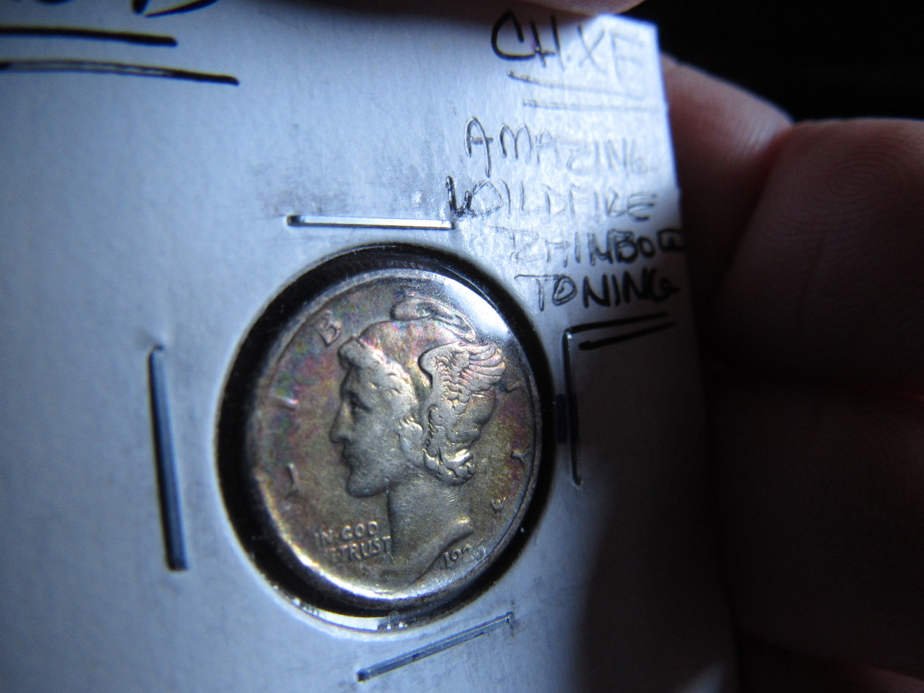 1926-D-Mercury-Dime-Colorful-Ungraded-Somewhere-VF-30-Area