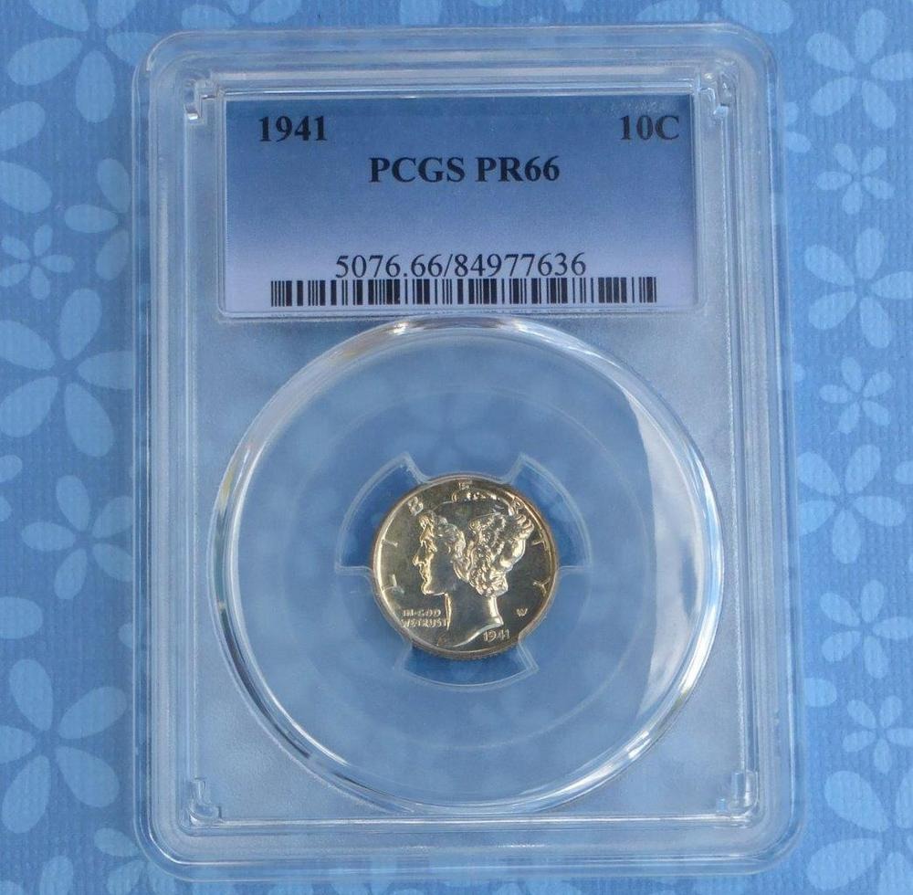 1941-Proof-66-Mercury-Dime