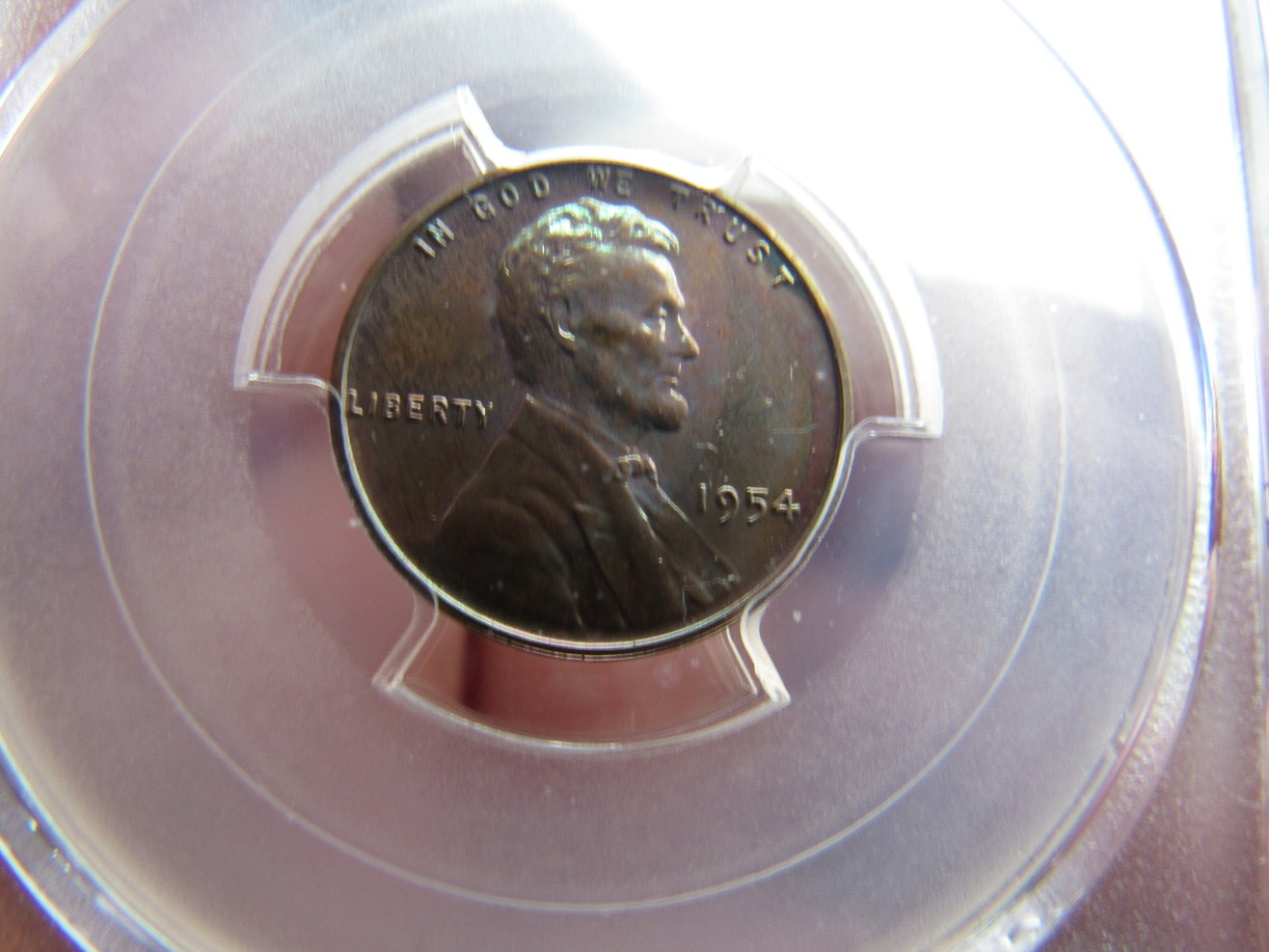 1954-PR-64RB-Lincoln-Cent-Pop-3/2-And-1961-PR-67RD-Lincoln-Cent-With-Color