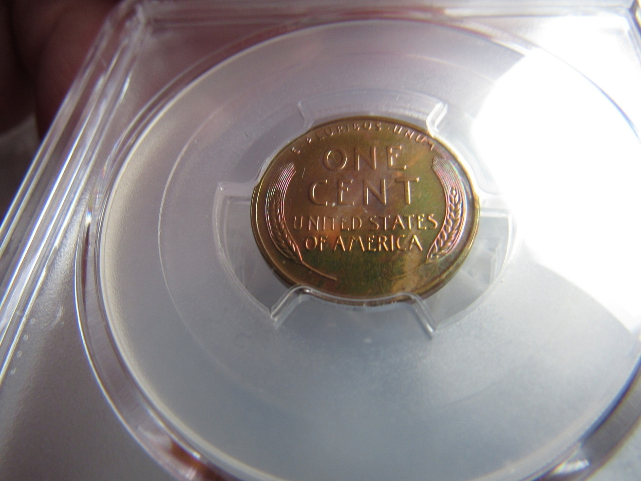 1954-PR-64RB-Lincoln-Cent-Pop-3/2-And-1961-PR-67RD-Lincoln-Cent-With-Color