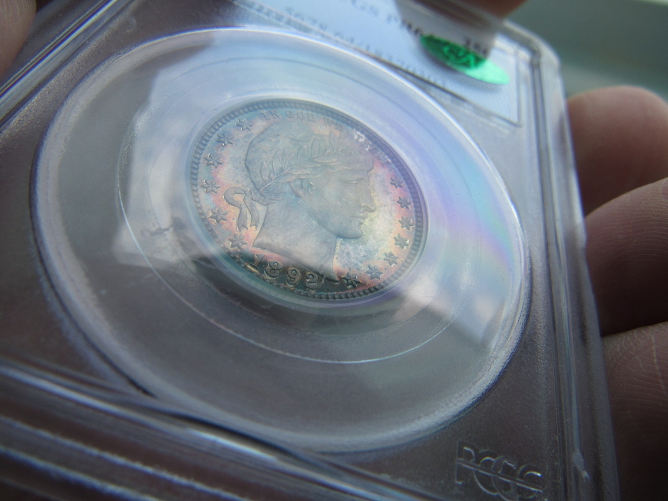 1892-Proof-64-Barber-Quarter-CAC