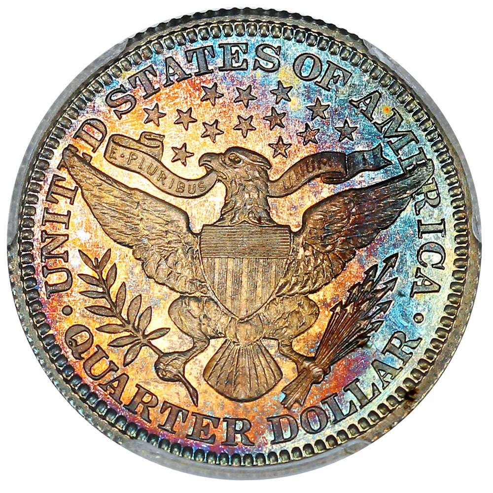 1903-Proof-67-Barber-Quarter-Cac...nicely-Toned